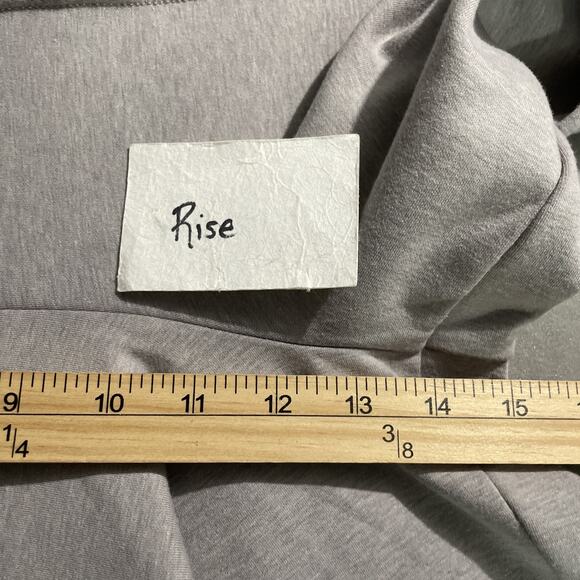 LEE Soft Knit Pants Size 14 Gray High Rise Wide Leg Pull On Lagenlook Comfort - Picture 13 of 15